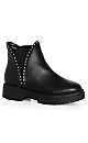 WIDE FIT Gia Stud Ankle Boot - black