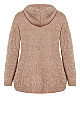 Rory Laceup Sweater - mocha