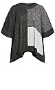 Mia Poncho - charcoal