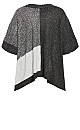 Mia Poncho - charcoal