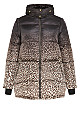 Indi Print Puffer Jacket - black