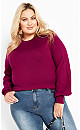 Peyton Sweater - magenta