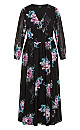 Ottilie Maxi Dress - dark roses