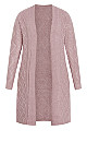 Paris Longline Dusty Mauve Cardigan