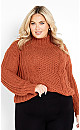 Fallon Sweater - burnt sienna