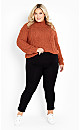 Fallon Sweater - burnt sienna