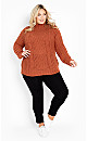 Fallon Sweater - burnt sienna