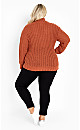 Fallon Sweater - burnt sienna