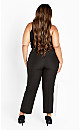 Women's Plus Size Cool Hand Wide Leg Trouser Black - petite