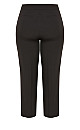 Women's Plus Size Cool Hand Wide Leg Trouser Black - petite