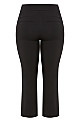 Women's Plus Size Super Stretch Zip Pant Black - petite