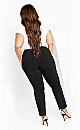 Women's Plus Size Super Stretch Zip Pant Black - average