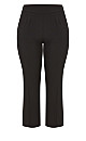 Women's Plus Size Cool Hand Woven Straight Leg Pant Black - petite