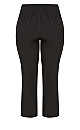 Women's Plus Size Cool Hand Woven Straight Leg Pant Black - petite