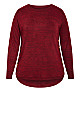 Beck Button Top - claret