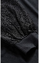 Plus Size Parker Lace Top - black