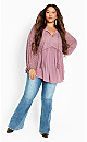 TUNIC HAZEL LACE - DUSTY LILAC