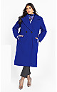 Women's Plus Size Daniella Coat - deepblue