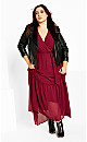 Women's Plus Size Charlie Maxi Dress - ruby