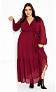 Women's Plus Size Charlie Maxi Dress - ruby