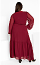 Women's Plus Size Charlie Maxi Dress - ruby