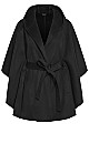 Women's Plus Size Eve Coat - black