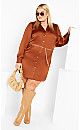 Women's Plus Size Faye Dress - toffee