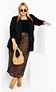 Women's Plus Size Madelyn Skirt - leopard