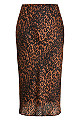 Women's Plus Size Madelyn Skirt - leopard