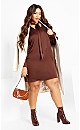 Women's Plus Size Mara Dress - mocha