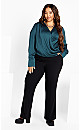 Women's Plus Size Alena Shirt - teal