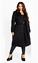 Women's Plus Size Abby Coat - black