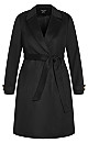 Women's Plus Size Abby Coat - black