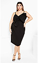 Bella Bow Dress - black