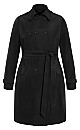 Plus Size Trench Classic Crst