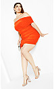 Kiera Night Queen Dress - tangerine