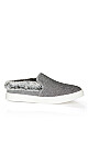 Plus Size Markie Tweed Fur Trim Slip On  - gray