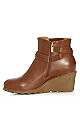 Plus Size Alanna Wedge Bootie - tan