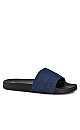 Extra Wide Fit Denim Demi Slide