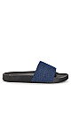 Extra Wide Fit Denim Demi Slide