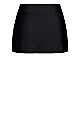 Plus Size Flare Knit Swim Skirt black