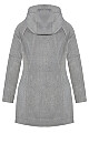 Plus Size Faux Wool Hood Coat - gray