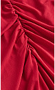 Side Split Dress - crimson